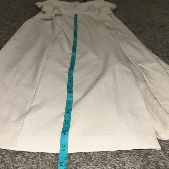 NWT Banana Republic Cream Belted Midi Sheath Dress - Picture 10 of 10